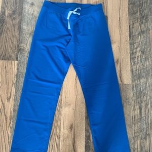 FIGS Scrub Bottoms, Straight Leg, Royal Blue, Size (L)
